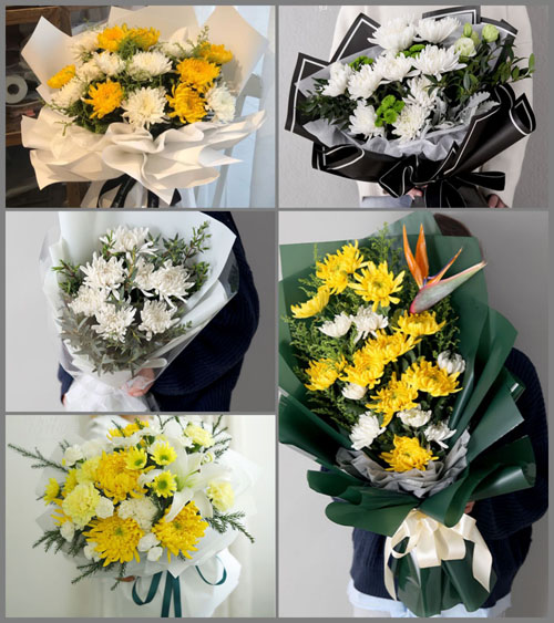 贵州遵义正安县流渡镇白花村白事花束代送